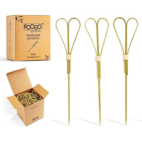 FOOGO Green 150pcs Bamboo Cocktail Sticks Cover