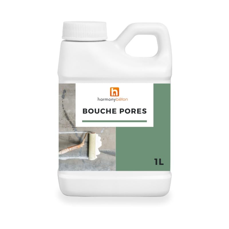 Harmony Béton - Bouche-Pores Béton – Imperméabilisant Hydrofuge pour Préparation des Supports Poreux, Couvre env. 10–12 m² – 1 L – beton harmony