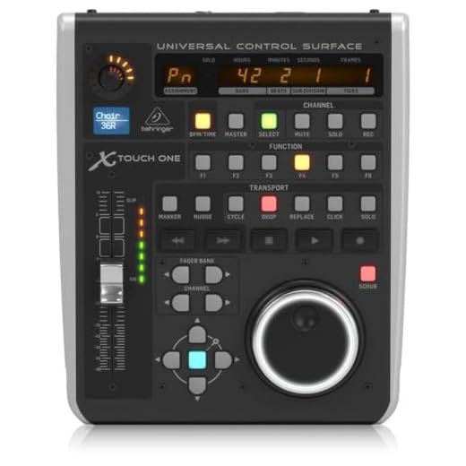 Behringer X-TOUCH ONE Universal Control Surface with Touch-Sensitive Motor Fader and LCD Scribble Strip