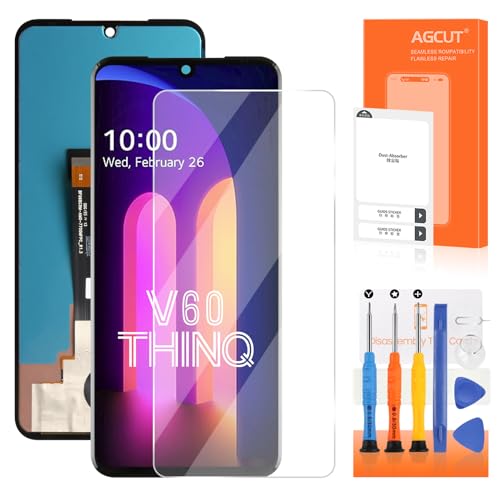 for LG V60 ThinQ Screen Replacement for LG V60 ThinQ 5G LCD Display LM-V600 A001LG Touch Screen Digitizer Assembly Repair Parts Black No Frame