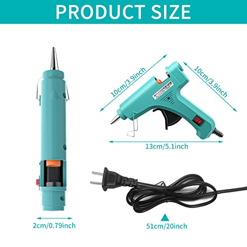 Guibiloo Mini Hot Glue Gun Set - 1 Minute Quick Repairs, 8Pack Small Melt Glue Gun Kit With 30 Glue Sticks For School Kids Diy Arts Crafts Home (Blue Pink White Green) #TOP6