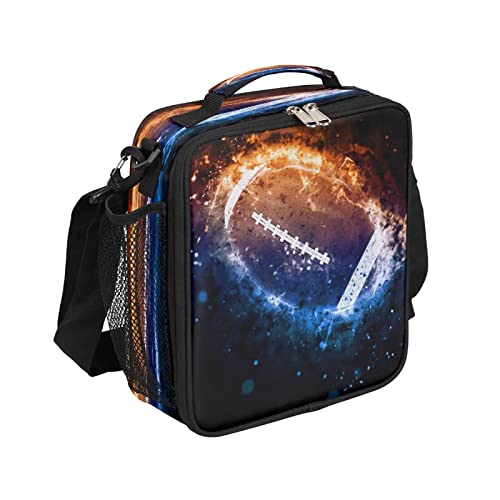 Tropicallife Galaxy American Football Kids Lunch Boxes, Insulated Lunch Bag For Kids With Adjustable Shoulder Strap, School Lunch Box For Boys And Girls #TOP7