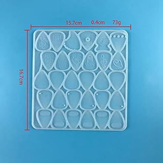 ZEELYDE Lot de 2 moules en silicone pour médiators de guitare – Décoration de porte-clés – Boîte de rangement époxy - Les Beatles, Paul McCartney, John Lennon, RIngo Starr, George Harrison ZEELYDE Lot de 2 moules en silicone pour médiators de guitare - Décoration de porte-clés - Boîte de rangement époxy – Image 4