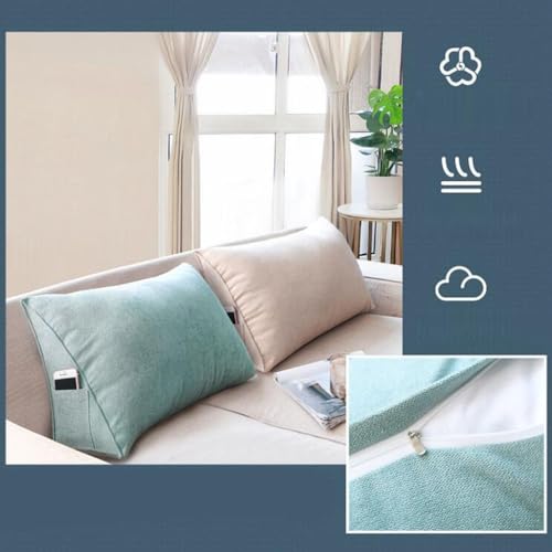 Almohada triangular de algodón 70 cm x 35 cm ajustable miniatura 5