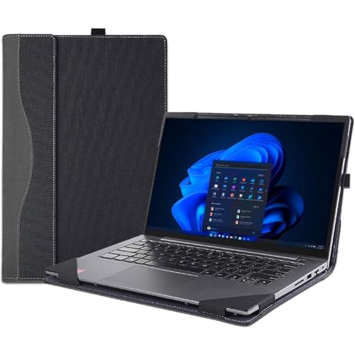 Funda protectora Lenovo V15 G2 de piel sintética premium y acabado desmontable