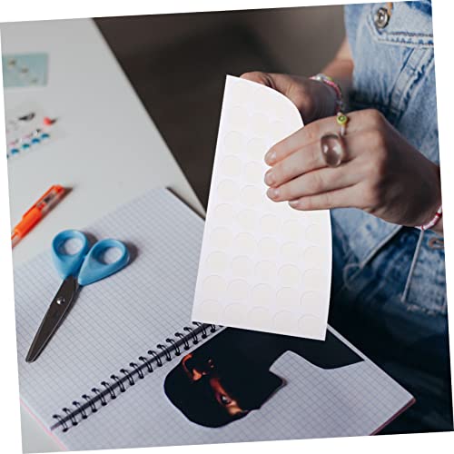 Ciieeo 400 Pçs De Fita Dupla Face Adesivos Feitos À Mão Fita Transparente Fita Branca Redonda Fita D