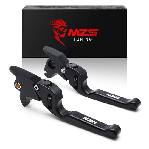 MZS Black Motorcycle Clutch Brake Levers Wheel Adjustable CNC Compatible with Road Glide 15-16