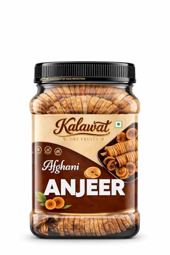 Image of Kalawat Premium Dried Anjeer 415gm | Medium Size Figs | Soft and Sweet Afghani Anjeer Anjir | Healthy Dry Fruits Snack | Rich in Iron Vitamins and Fibre | Low Fat Snack