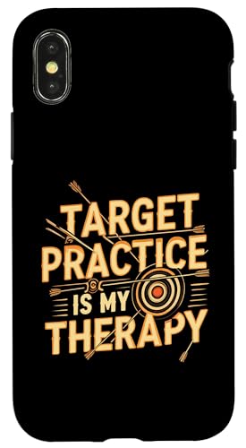 Target Practice Is My Therapy Archery Bow Arrow X}zP[X iPhone X/XS p