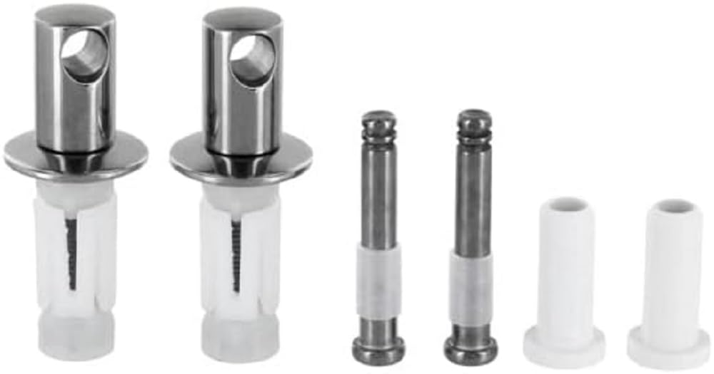 Ideal Standard - Multi Suites Mia Series Toilet Seat Hinges Set, Stainless Steel, J4555BJ, Chrome