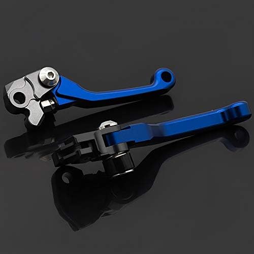 Krace CNC Motorcross Dirt Bike Pivot Brake Clutch Levers Set Compatible with Yamaha YZ125/YZ250 YZ426F/450F 2001 2002 2003 2004 2005 2006 2007
