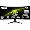 msi MAG 346CQ Monitor Gaming Curvo da 34″, UWQHD, 3440 × 1440, 1500R, pannello VA, 180 Hz, 1 ms, HDR Ready, Eye Care, HDMI 2.0b, DP 1.4a, design senza cornice, inclinabile, compatibile con VESA, nero