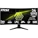 Produktbild MSI MAG 346CQ 34-Zoll UWQHD Curved Gaming Monitor, 3440 x 1440, 1500R, VA, 180Hz, 1ms, HDR Ready, Eye Care, HDMI 2.0b, DP 1.4a, Frame-Less Design, Neigbar, Vesa kombatibel, Schwarz
