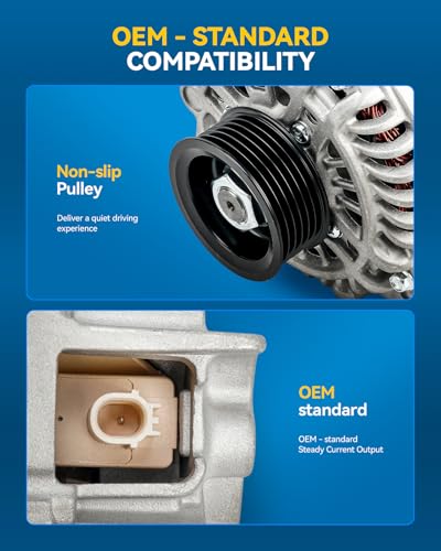 Image of PHILTOP New Alternator 11537N Compatible with 2012-2015 Honda Civic 1.8L L4