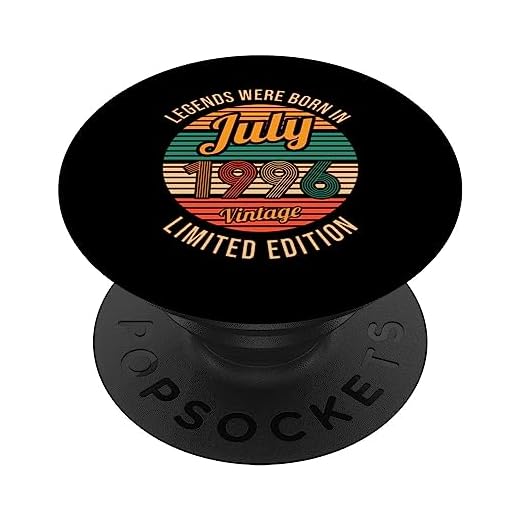 Las leyendas nacieron en Julio 1996 Cumpleaños 27 PopSockets PopGrip Intercambiable