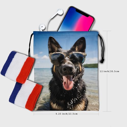 Image of Nerxy Pet Gymnastics Grip Bag Dog Cat Drawstring Grip Bags Puppy Shoe Bag Gym Storage Pouch