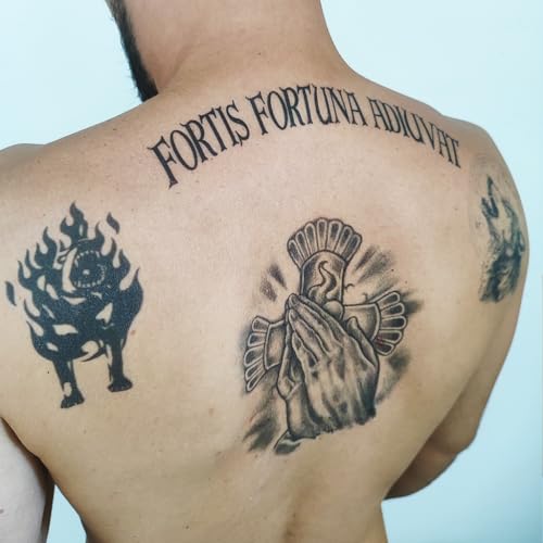 JW Temporary Tattoos - John W Cosplay Tattoos/Praying Hands Tattoo/Howling