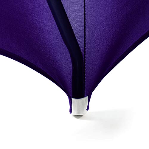 Image of Peomeise 6FT Spandex Table Cover Rectangular Stretch Spandex Tablecloth (Purple,6FT)