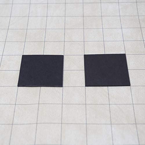 Juego de 15 fichas negras cuadradas de chipboard 2" miniatura 3