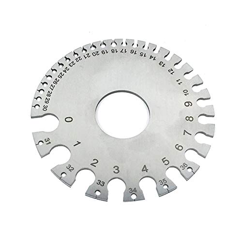 Calibrador de alambre y diámetro de acero inoxidable miniatura 5