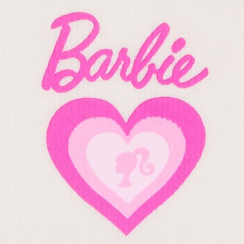 Barbie Girl's Casual Stretch Dress 2-Pack Graphic Print Logo - Set of Short Sleeve Summer Dresses for Kids4