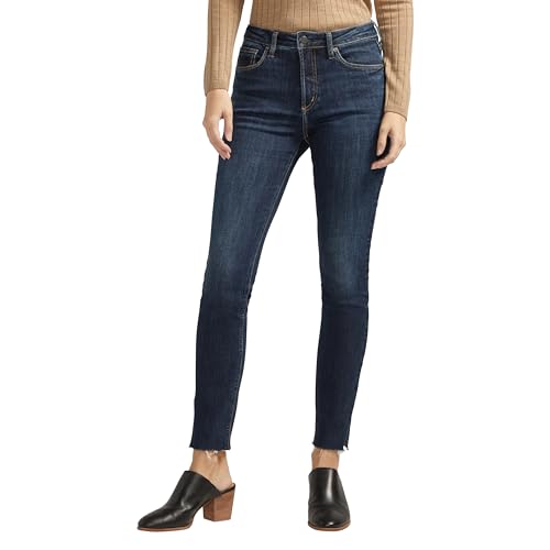 Silver Jeans Co. Women's Most Wanted Mid Rise Skinny Leg Jeans