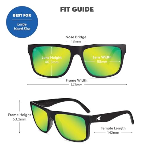 Image of Knockaround Large Polarized Sunglasses for Men & Women - UV400 Protection