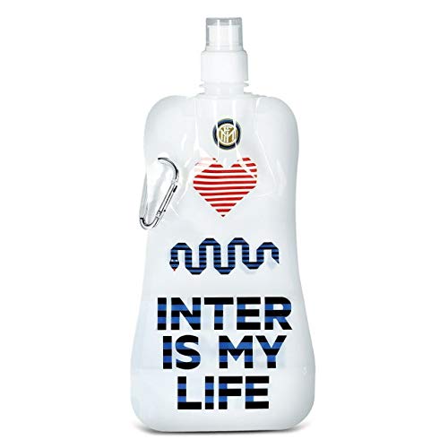 Inter Roll Up Bottle, Bottiglia is My Life, Nero, Azzurro