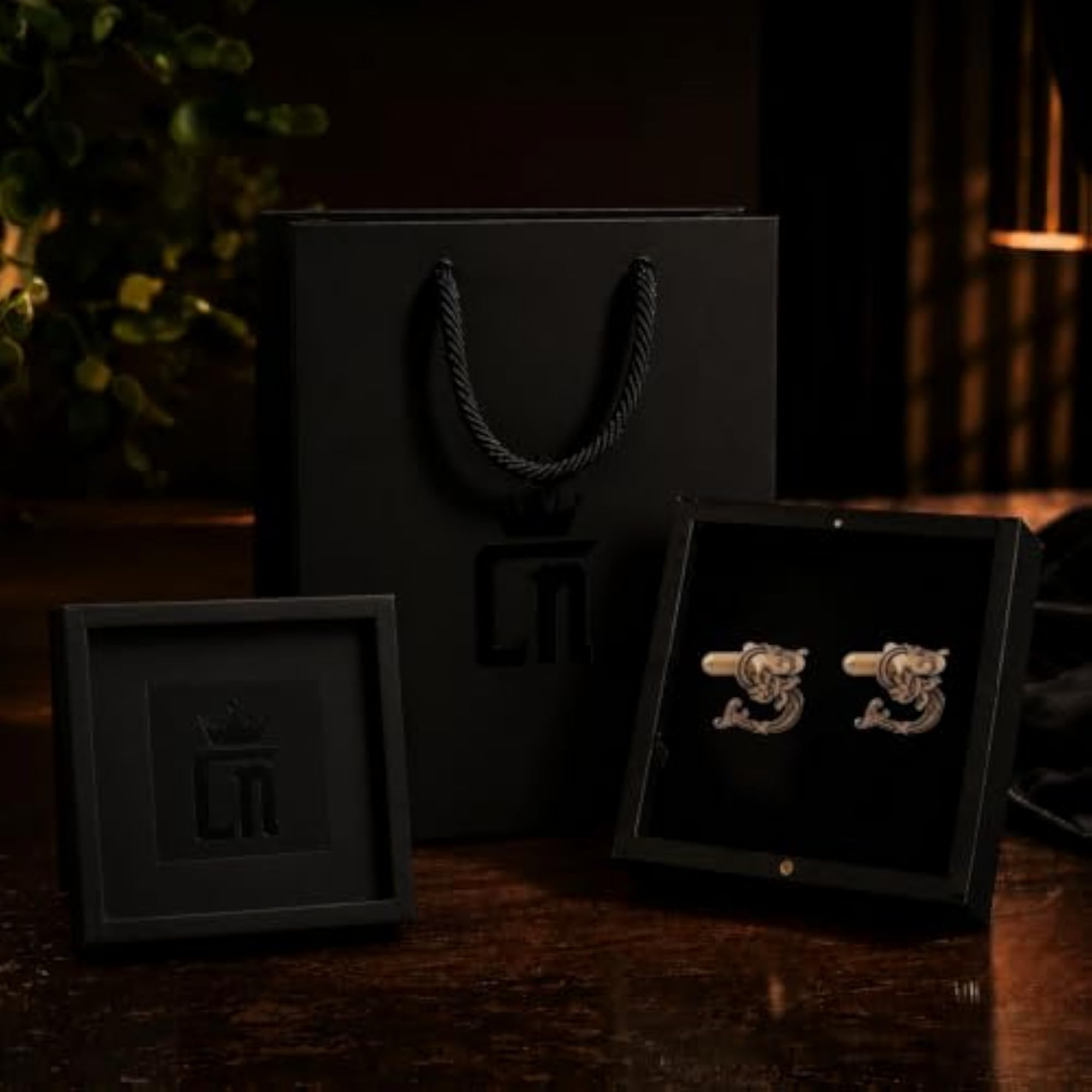 Brass Royal Alphabet S Cufflinks for Men