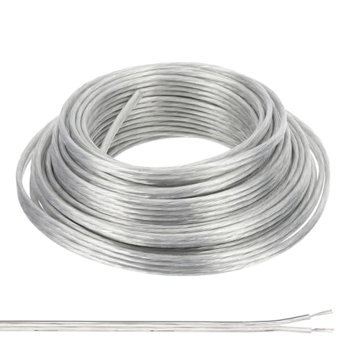 Câble électronique flexible 16/2 PVC isolé transparent 15m PATIKIL