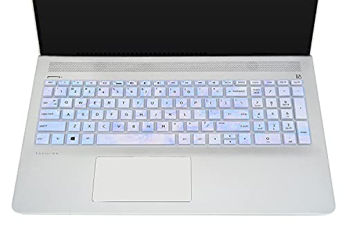Keyboard Protector Skin Cover Compatible Hp Pavilion 15.6" Series/Hp 15.6" Touchscreen Laptop 15-Bs020Wm/Hp Pavilion X360 15.6" Series/Hp Envy X360 15.6 Series/Hp Pavilion 17.3 Series(Marble) #TOP1