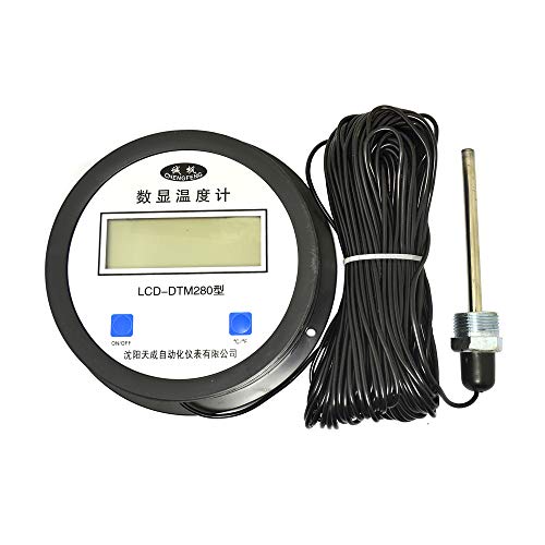 High Precision Digital Thermometer with Probe Electronic Digital Water Meter Temperature Measuring Instrument 15m Cable