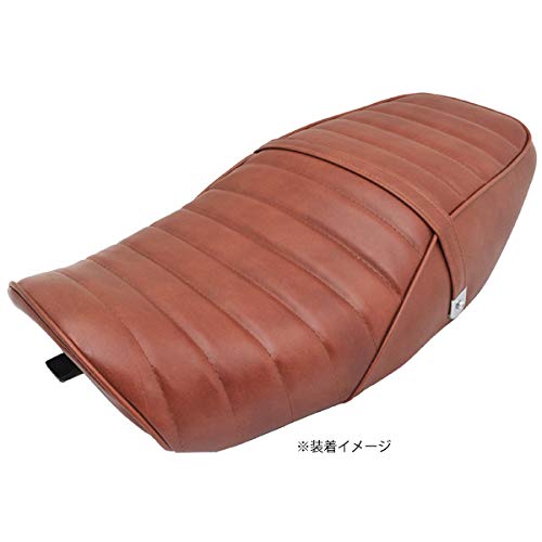 ZRX400　茶皮　タックロールシート/シートステー付属　ブラックレザー Amazon | ZRX400 ZR400E 対応 タックロール シート 黒 旧車