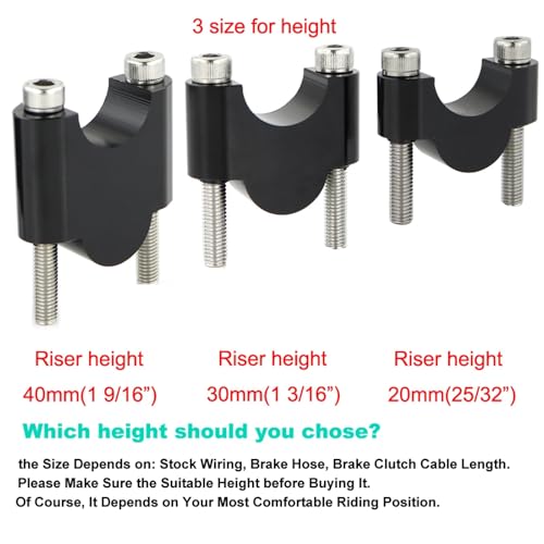 Risers de guidon moto 22mm : corrigez la posture fatiguante sur CT125 et XL350R - 4