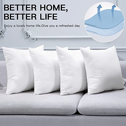 Otostar ZXZTPTSD Throw Pillow Inserts 16 X 16 Set Of 4 Decorative Pillow Inserts Cushion Pillow Filler Square Sofa Pillow Stuffers Form Couch Bed Pillows Cushion thumb #2