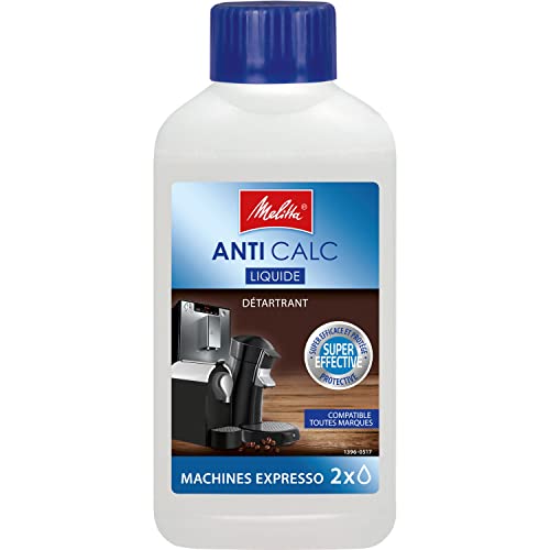 Melitta Détartrant Liquide, Pour Machines à Café Automatiques, à Capsules et à Dosettes, 250 ml
