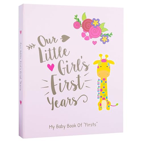 Image of Ronica Memory Book for Baby Girl - Photo Album, Easy to Use Keepsake Scrapbook - Modern Keepsake for New Parents to Record Photos & milestones