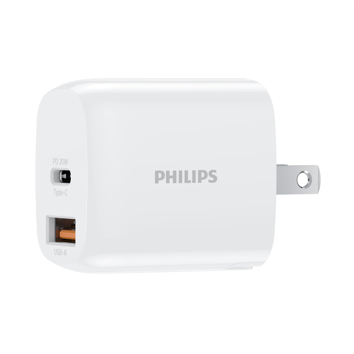 Amazon | Philips (フィリップス) USB-A to C 充電器 2ポート PD3.0