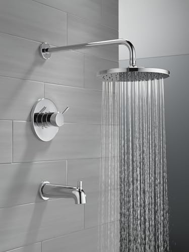 Image of Delta Chrome Modern Pot Filler Kitchen Faucet, Wall Mount Kitchen Faucet, Chrome 1165LF