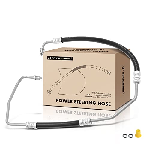 A-Premium Power Steering Pressure Hose Line Assembly Compatible with Jeep Grand Cherokee 2001 2002 2003 2004, 4.7L, with O-ring, To Gear From Hydraulic Fan Motor