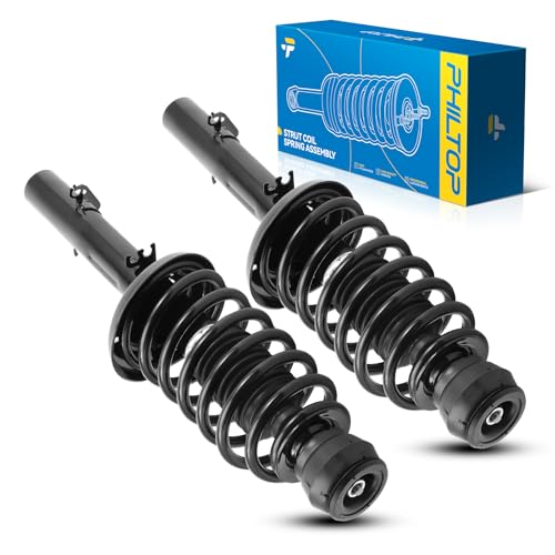 Image of PHILTOP Front Complete Struts Shocks Assembly Shocks Absorbers 171525 * 2 Compatible with 1999-2005 Volkswagen Jetta 1998-2006 Volkswagen Beetle 1999-2006 Volkswagen Golf