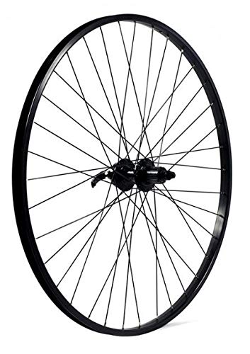 KX Wheels: Hybrid 700C Doublewall Q/R Cassette Wheel Disc Brake in Black (Rear)-BLACK -700C