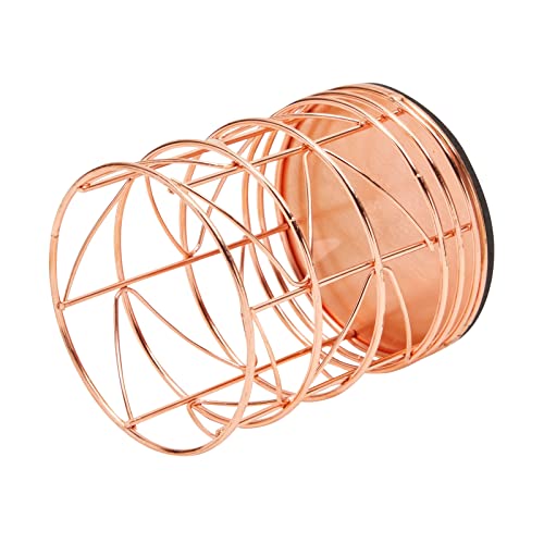 Juvale 2-Pack Rose Gold Pen Holder, Metal Wire Pink Pencil Holder For Desk, Storage, Organization, Office And School Supplies, Makeup Brush Organizer For Vanity Countertop (3.6 X 4 In) #TOP5