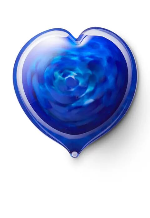 Mini-urne en verre cristal Coeur artisanal souvenir unique de haute qualité