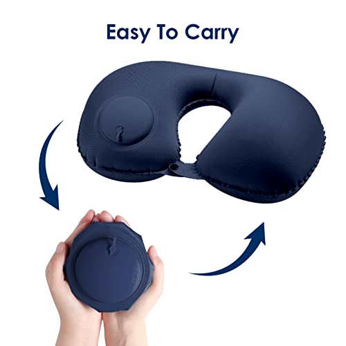 BOOWEN Cuscino da Viaggio Gonfiabile Regolabile