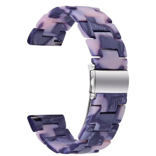 Bracelet 20mm résine anti-transpiration pour Galaxy Watch 4 et Huawei GT 2