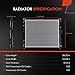 A-Premium Engine Coolant Radiator Compatible with Jeep Grand Cherokee 2016-2021 3.0L 3.6L, Grand Cherokee WK 2022 3.6L & Dodge Durango 2016-2021 3.6L, Auto Trans.