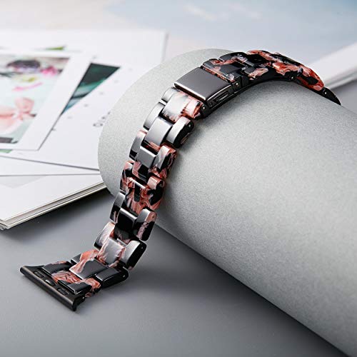 Image of BINLUN Compatible with Apple Watch Bands 38mm 40mm 41mm 42mm 44mm 45mm 46mm 49mm for Women Men Lightweight Resin Watch Straps Compatible with iWatch Series 11 /10 /9 /8 /7 /6 /5 /4 /3 /2 /1 /Ultra3 2 1 /SE3 2 1