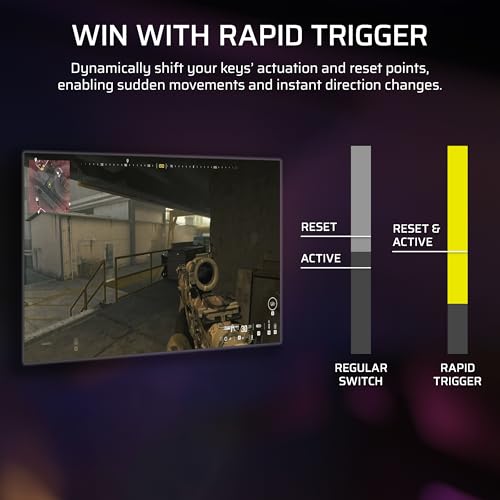 Corsair K70 PRO TKL RGB Tenkeyless Mechanical Wired Gaming Keyboard – Pre-Lubed Hall Effect MGX Hyperdrive Adjustable Switches, Simultaneous SOCD and Rapid Trigger, ABS Double-Shot, QWERTY NA – Black - Image 6