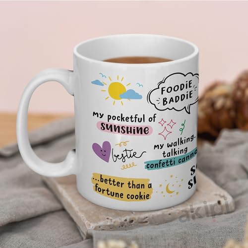 Image of inchThe Bestie Mug inch - Gift for Your Best Friend, Happy Place, Soul Sister, Birthday and Anytime Gift for Her ARM695 11oz Ceramic Coffee /Tea Cup